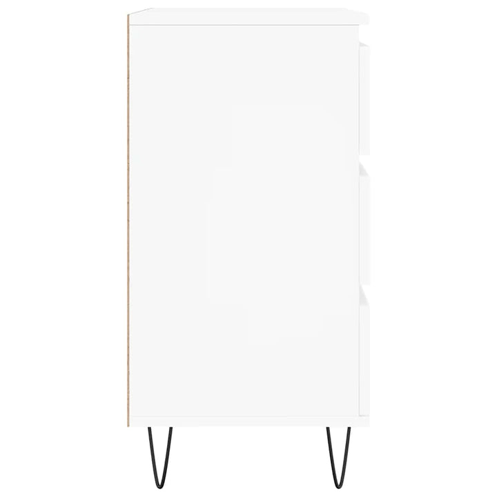 skænk 60x35x70 cm konstrueret træ hvid