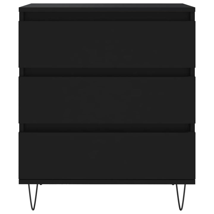 skænk 60x35x70 cm konstrueret træ sort