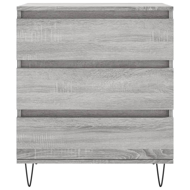 skænk 60x35x70 cm konstrueret træ grå sonoma-eg