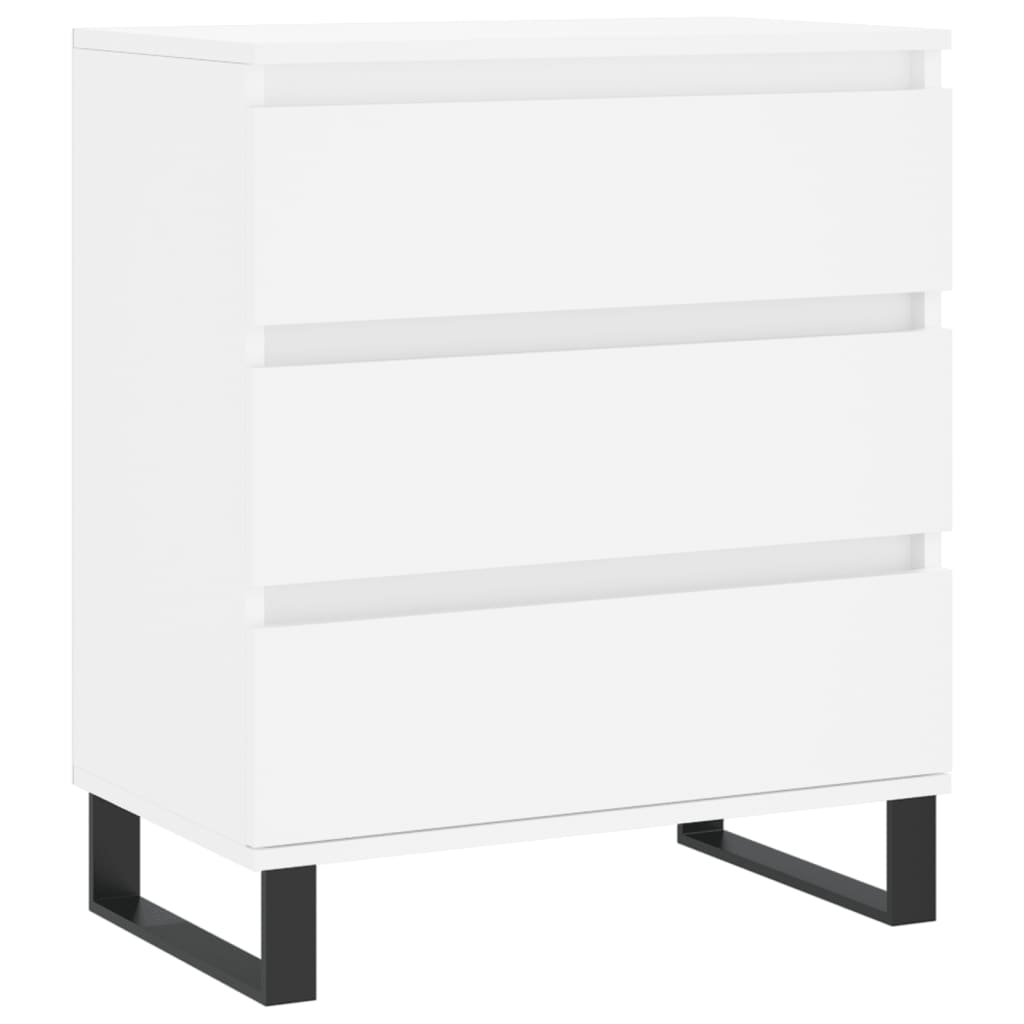 skænk 60x35x70 cm konstrueret træ hvid