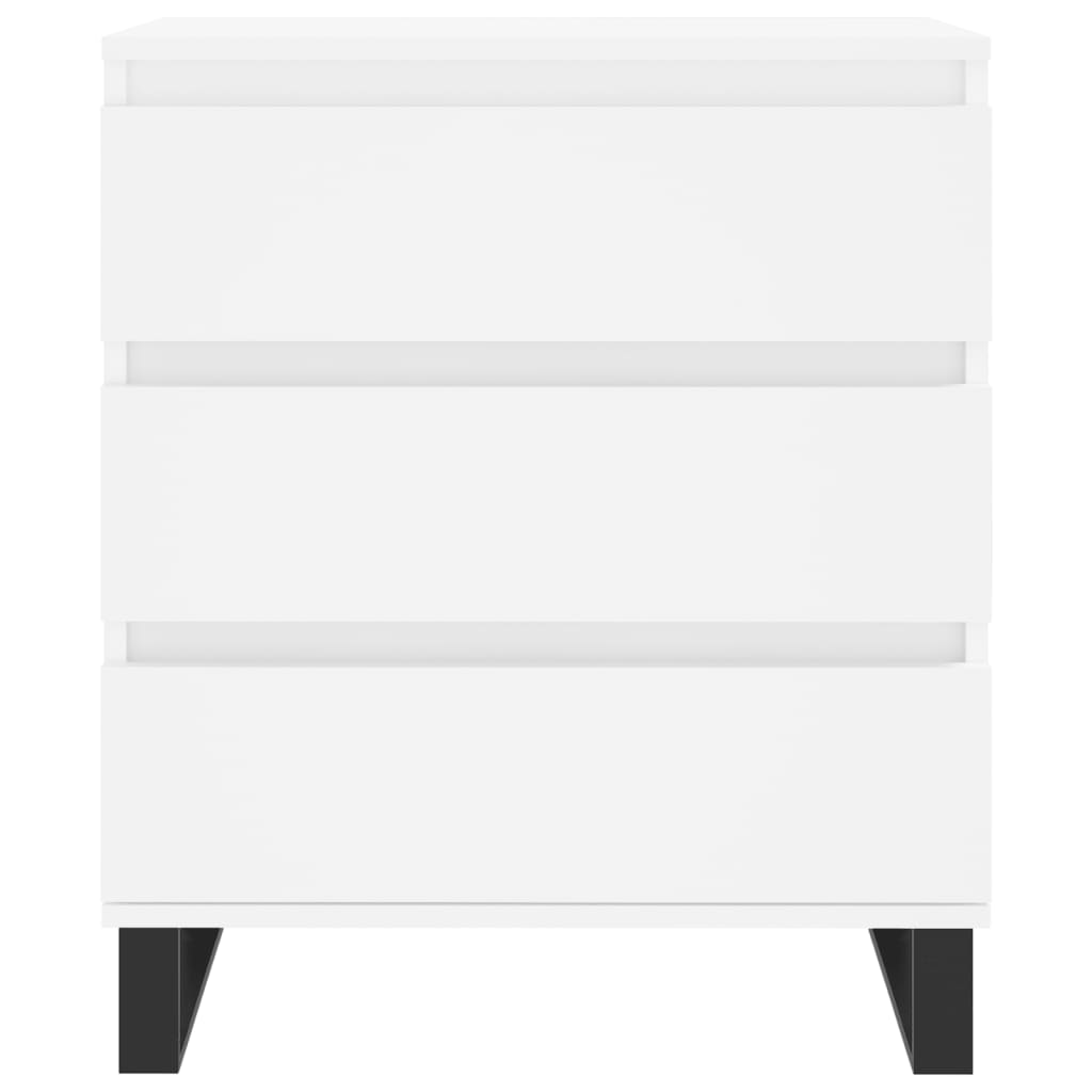 skænk 60x35x70 cm konstrueret træ hvid