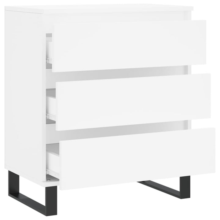 skænk 60x35x70 cm konstrueret træ hvid