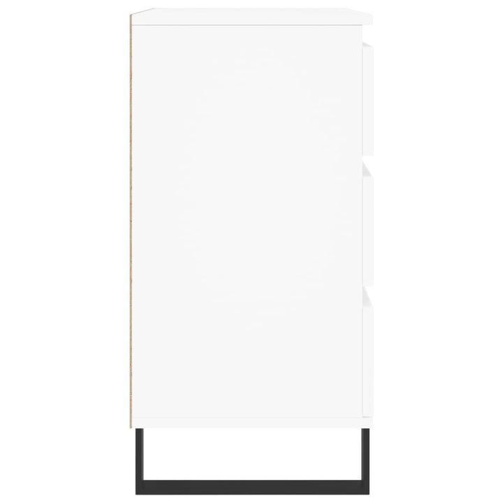 skænk 60x35x70 cm konstrueret træ hvid