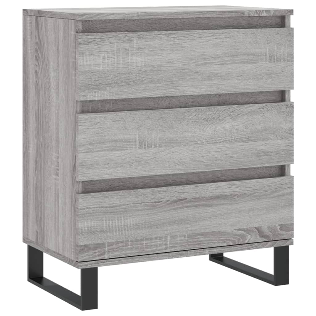 skænk 60x35x70 cm konstrueret træ grå sonoma-eg