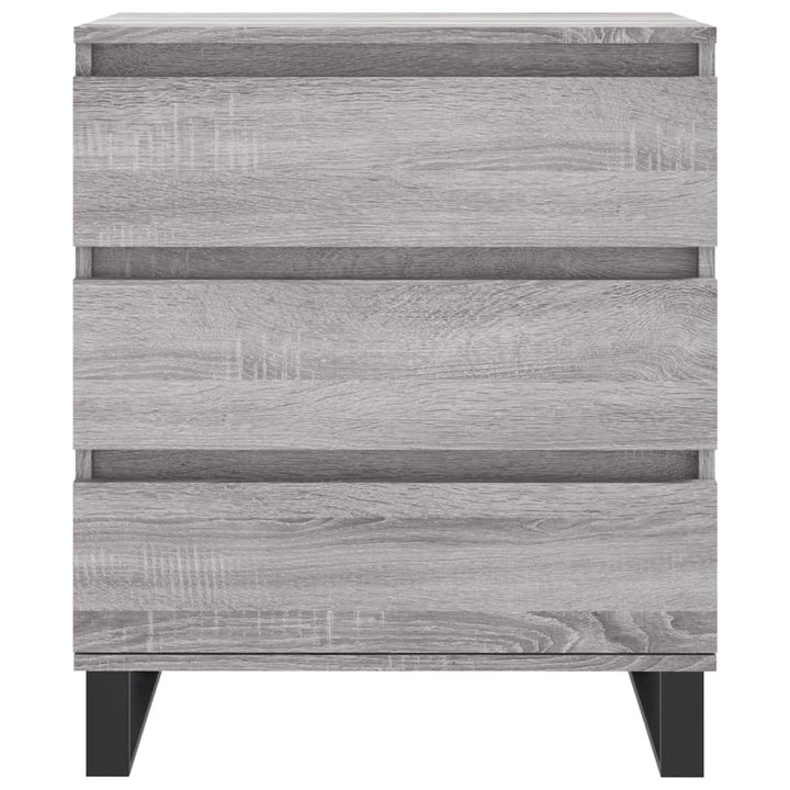 skænk 60x35x70 cm konstrueret træ grå sonoma-eg