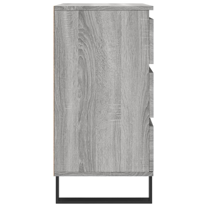 skænk 60x35x70 cm konstrueret træ grå sonoma-eg