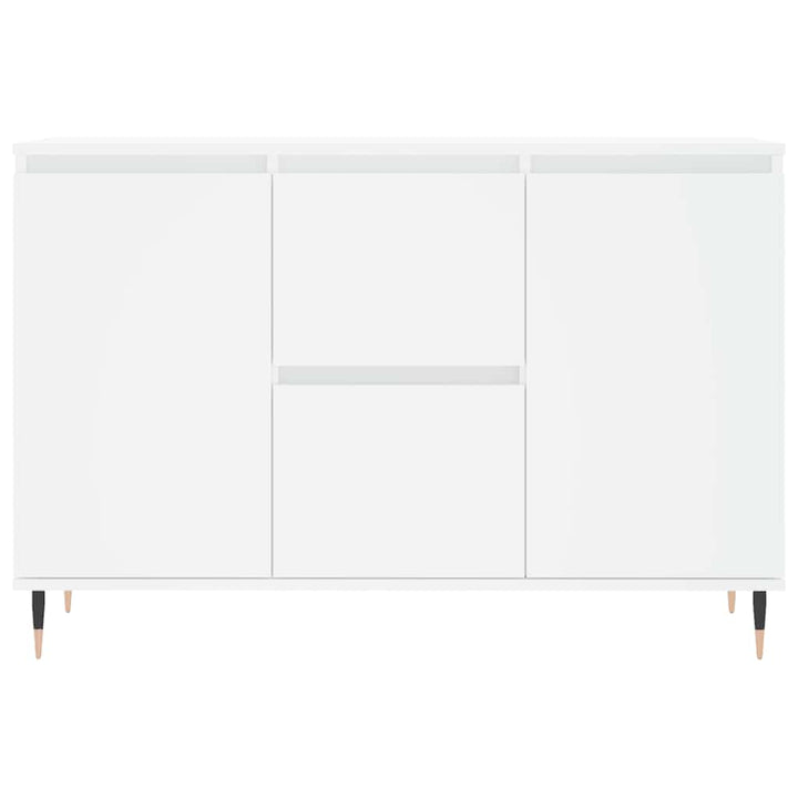 skænk 101,5x35x70 cm konstrueret træ hvid