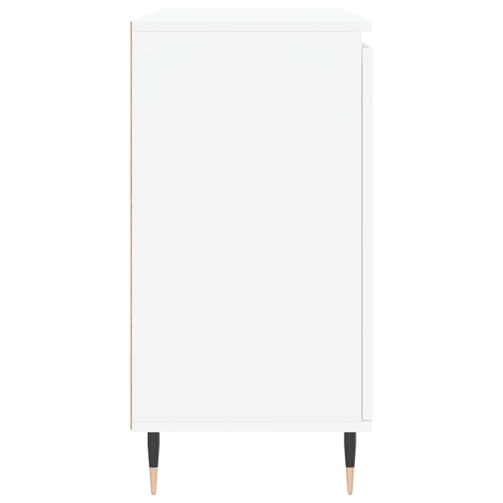 skænk 101,5x35x70 cm konstrueret træ hvid