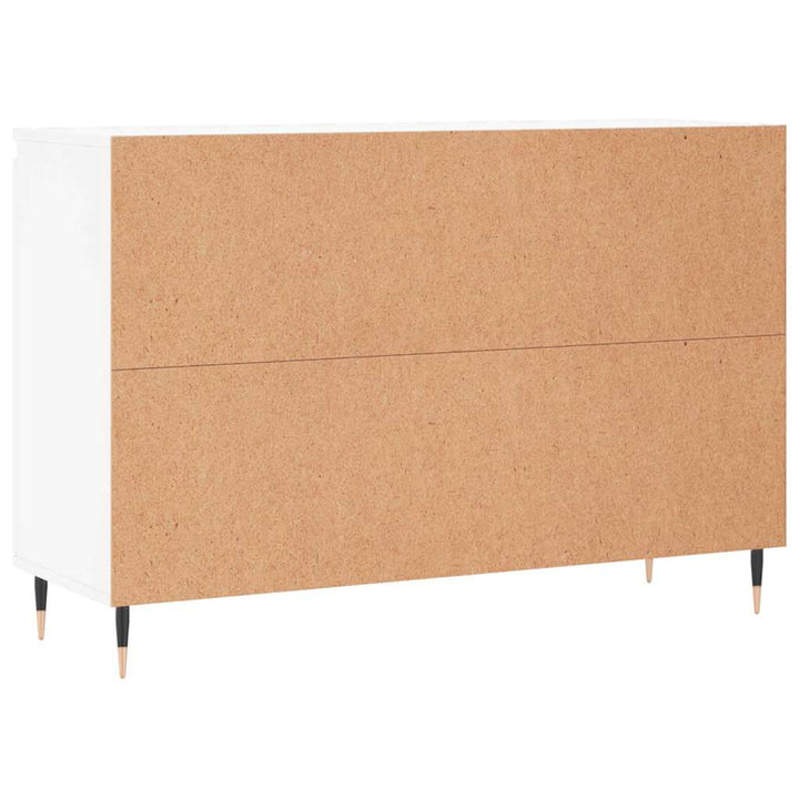 skænk 101,5x35x70 cm konstrueret træ hvid