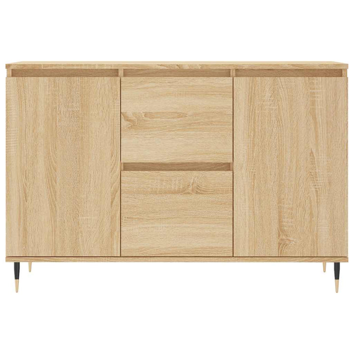 skænk 101,5x35x70 cm konstrueret træ sonoma-eg