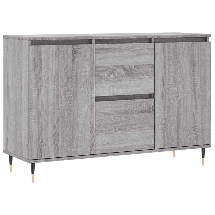 skænk 101,5x35x70 cm konstrueret træ grå sonoma-eg