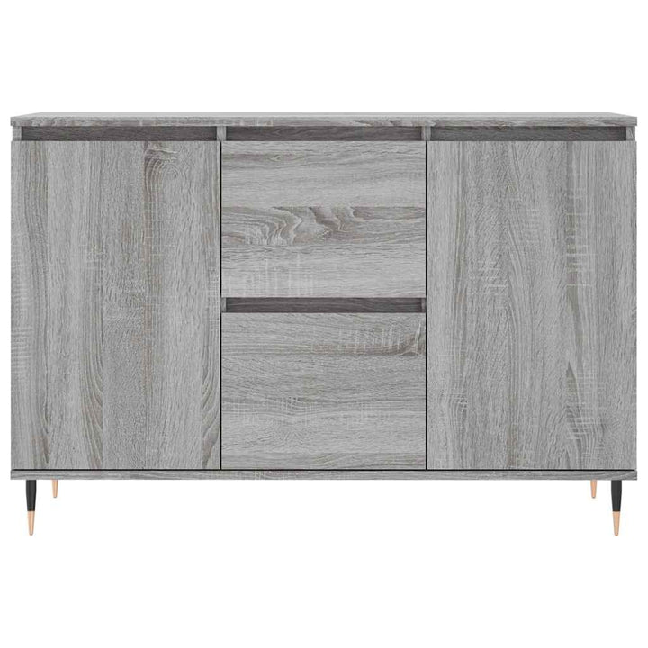 skænk 101,5x35x70 cm konstrueret træ grå sonoma-eg