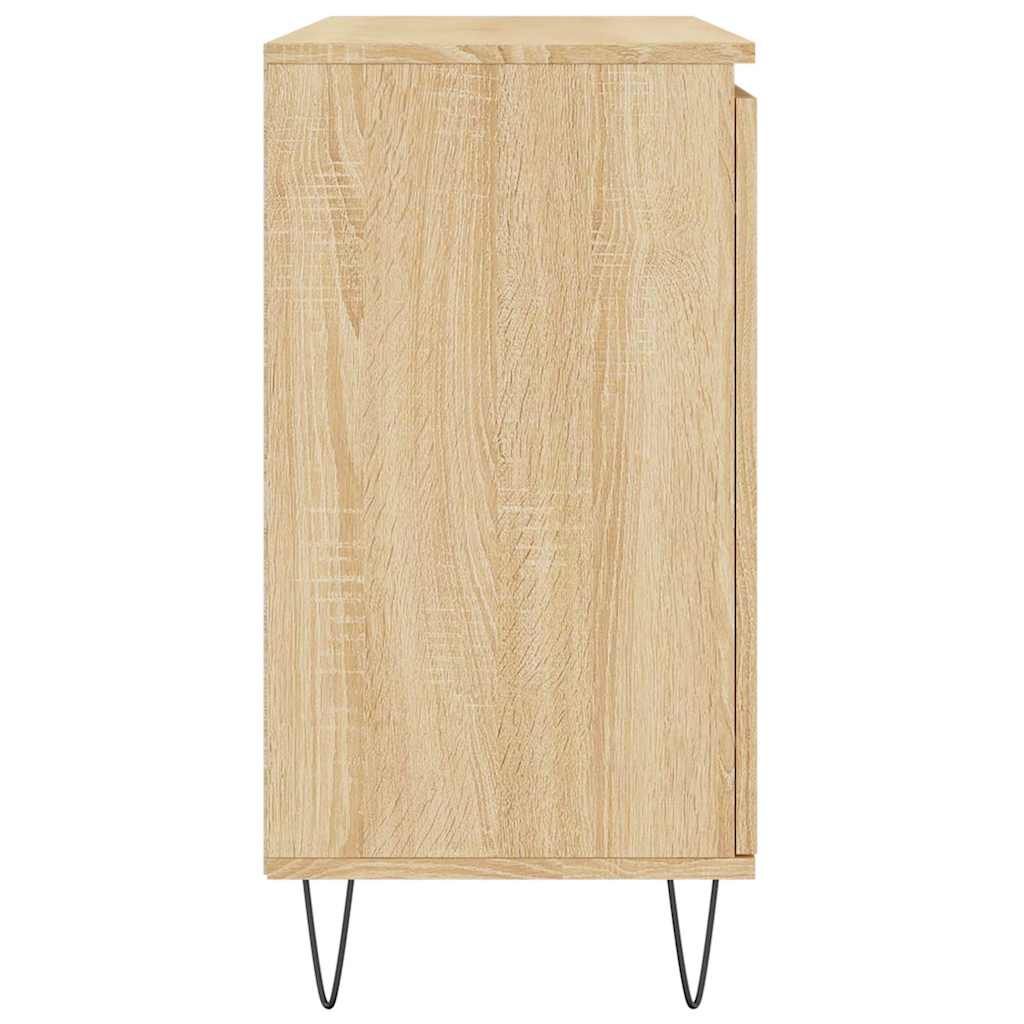 skænk 101,5x35x70 cm konstrueret træ sonoma-eg