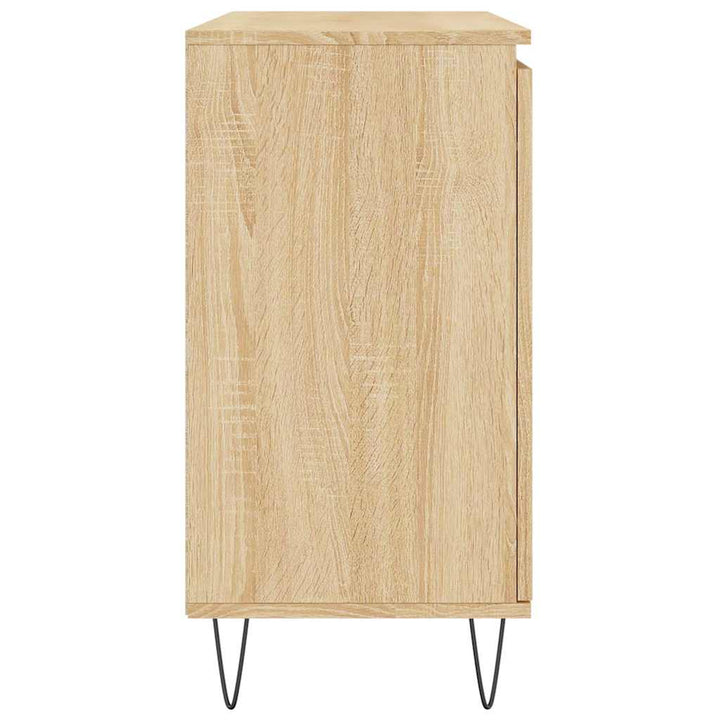 skænk 101,5x35x70 cm konstrueret træ sonoma-eg