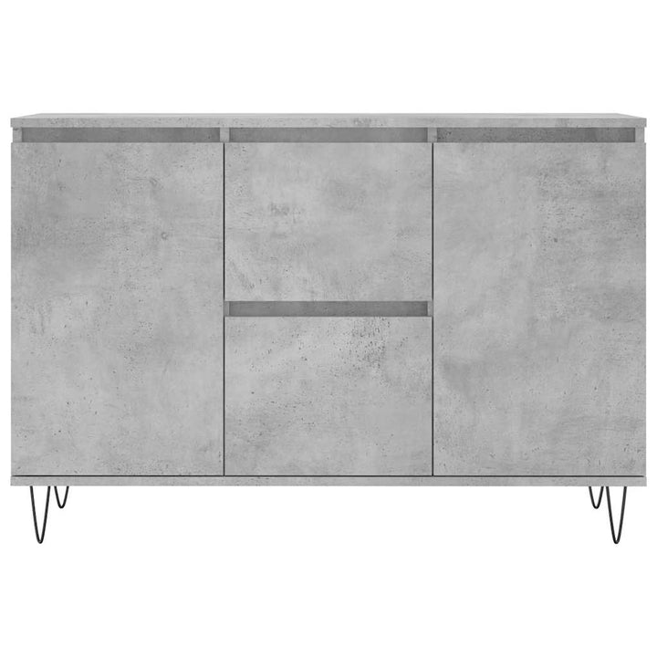 skænk 101,5x35x70 cm konstrueret træ betongrå