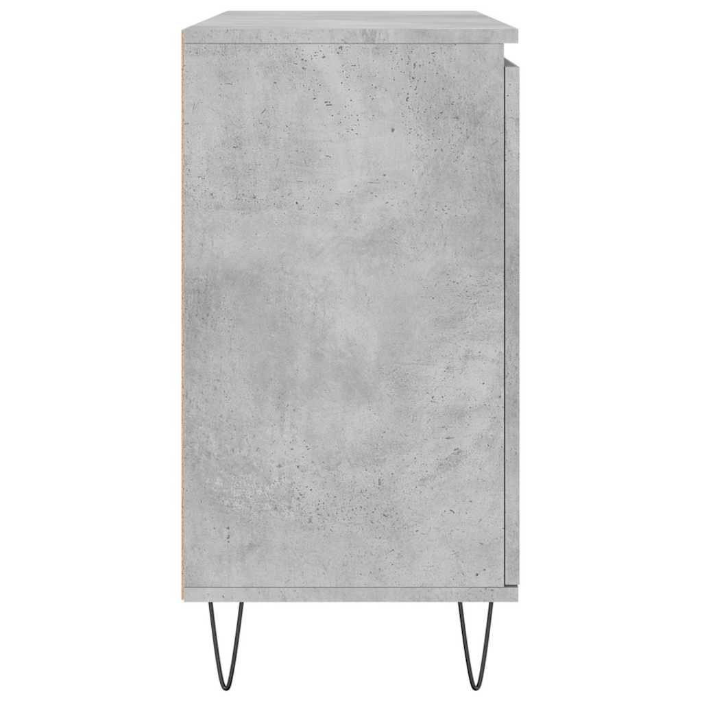 skænk 101,5x35x70 cm konstrueret træ betongrå
