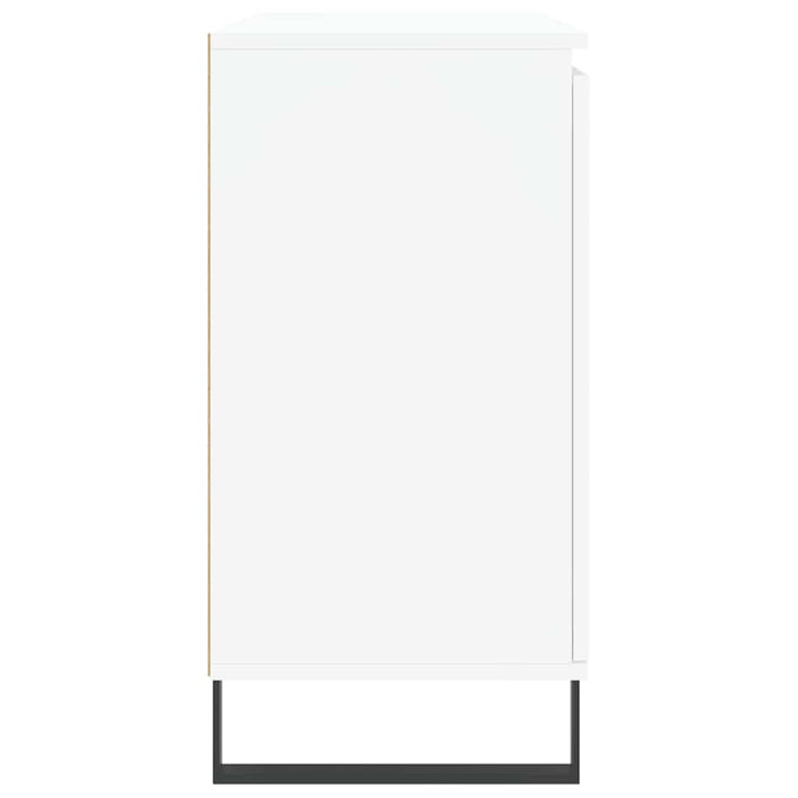 skænk 101,5x35x70 cm konstrueret træ hvid