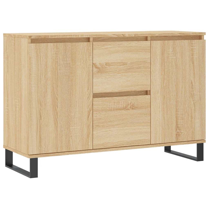 skænk 101,5x35x70 cm konstrueret træ sonoma-eg