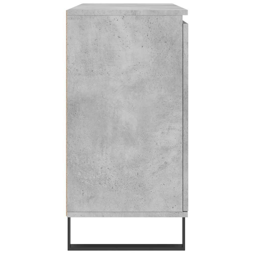 skænk 101,5x35x70 cm konstrueret træ betongrå