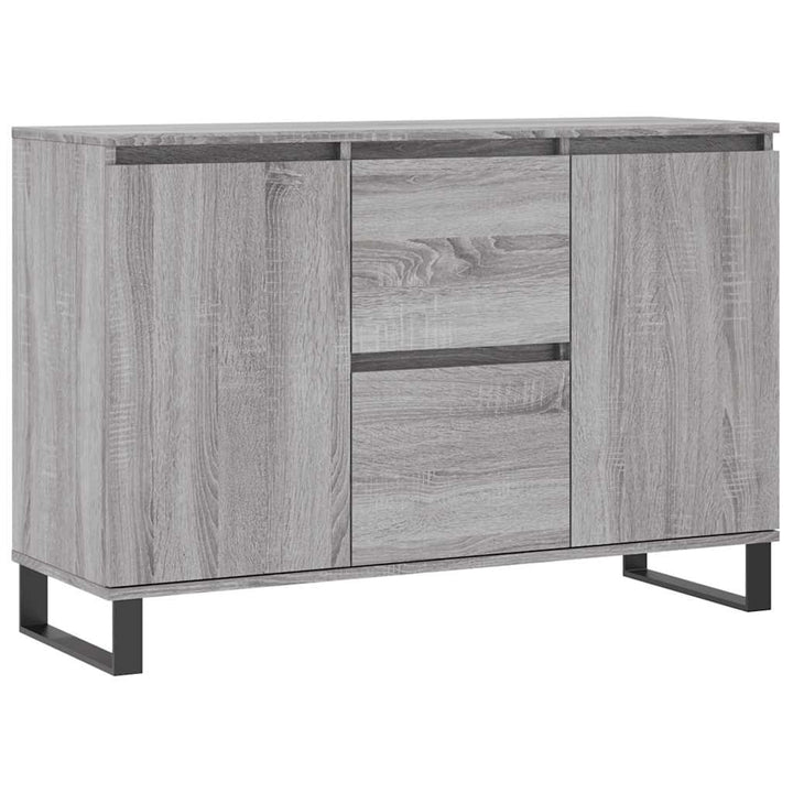 skænk 101,5x35x70 cm konstrueret træ grå sonoma-eg