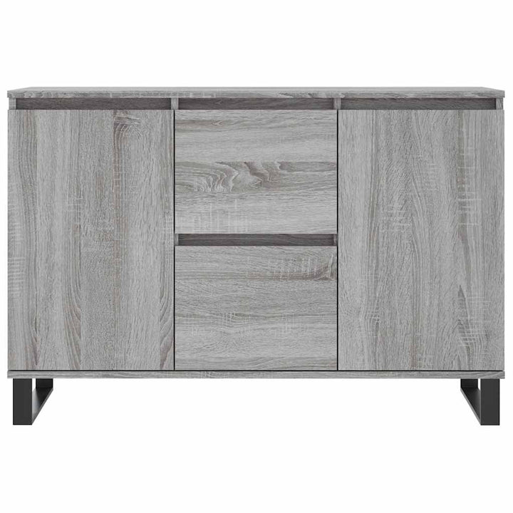 skænk 101,5x35x70 cm konstrueret træ grå sonoma-eg