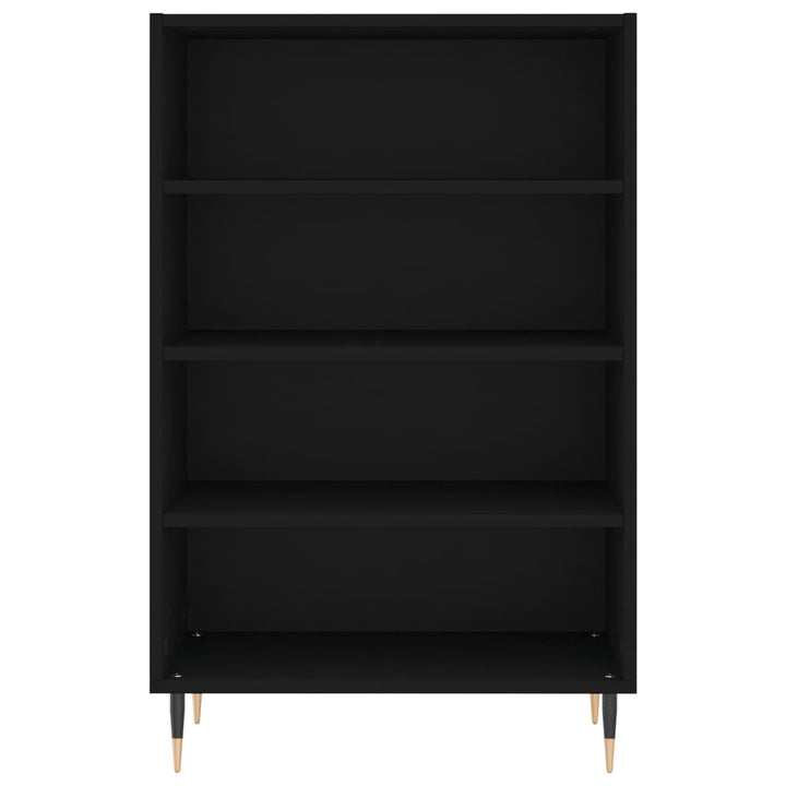 højskab 57x35x90 cm konstrueret træ sort