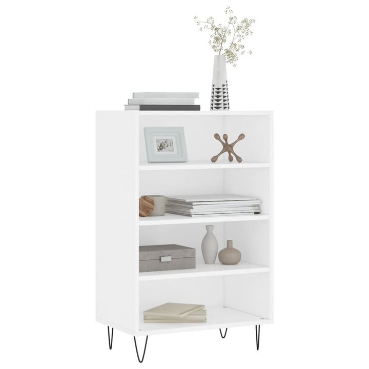 skab 57x35x90 cm konstrueret træ hvid
