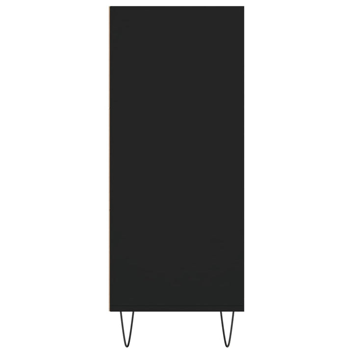 skab 57x35x90 cm konstrueret træ sort