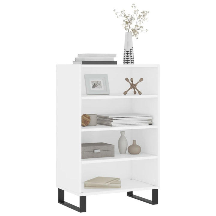 skab 57x35x90 cm konstrueret træ hvid