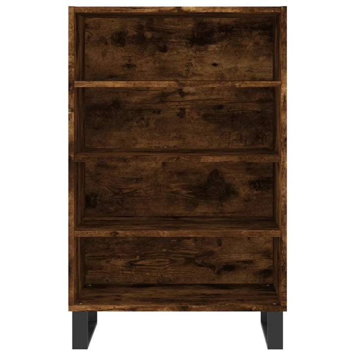 skab 57x35x90 cm konstrueret træ røget egetræ