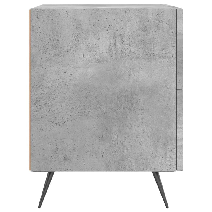 sengebord 40x35x47,5 cm konstrueret træ betongrå