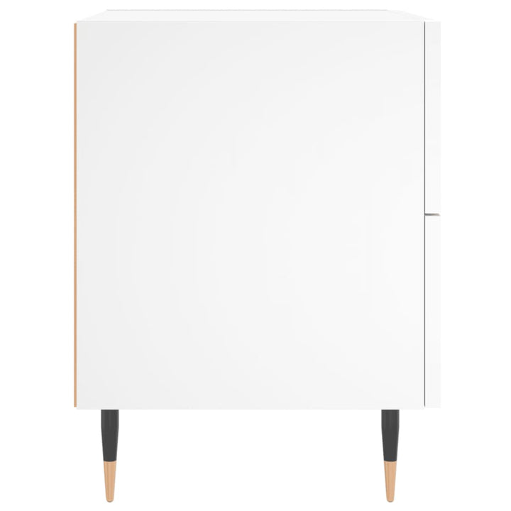 sengebord 40x35x47,5 cm konstrueret træ hvid