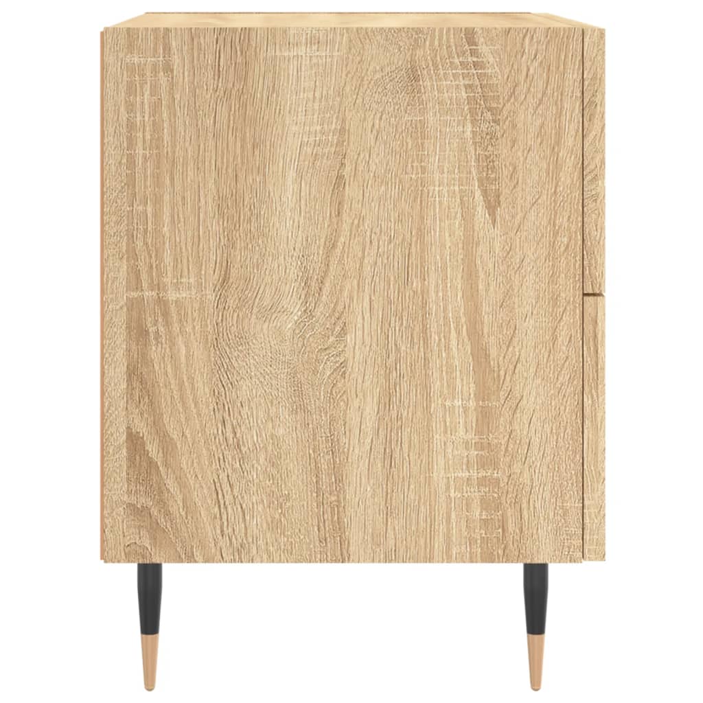 sengebord 40x35x47,5 cm konstrueret træ sonoma-eg