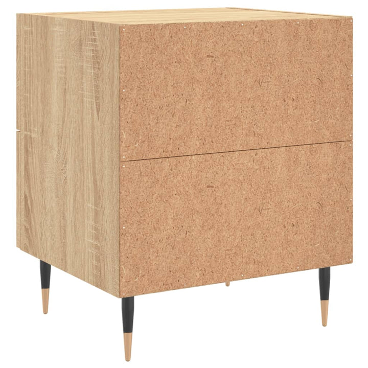 sengebord 40x35x47,5 cm konstrueret træ sonoma-eg