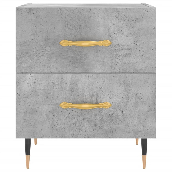 sengebord 40x35x47,5 cm konstrueret træ betongrå