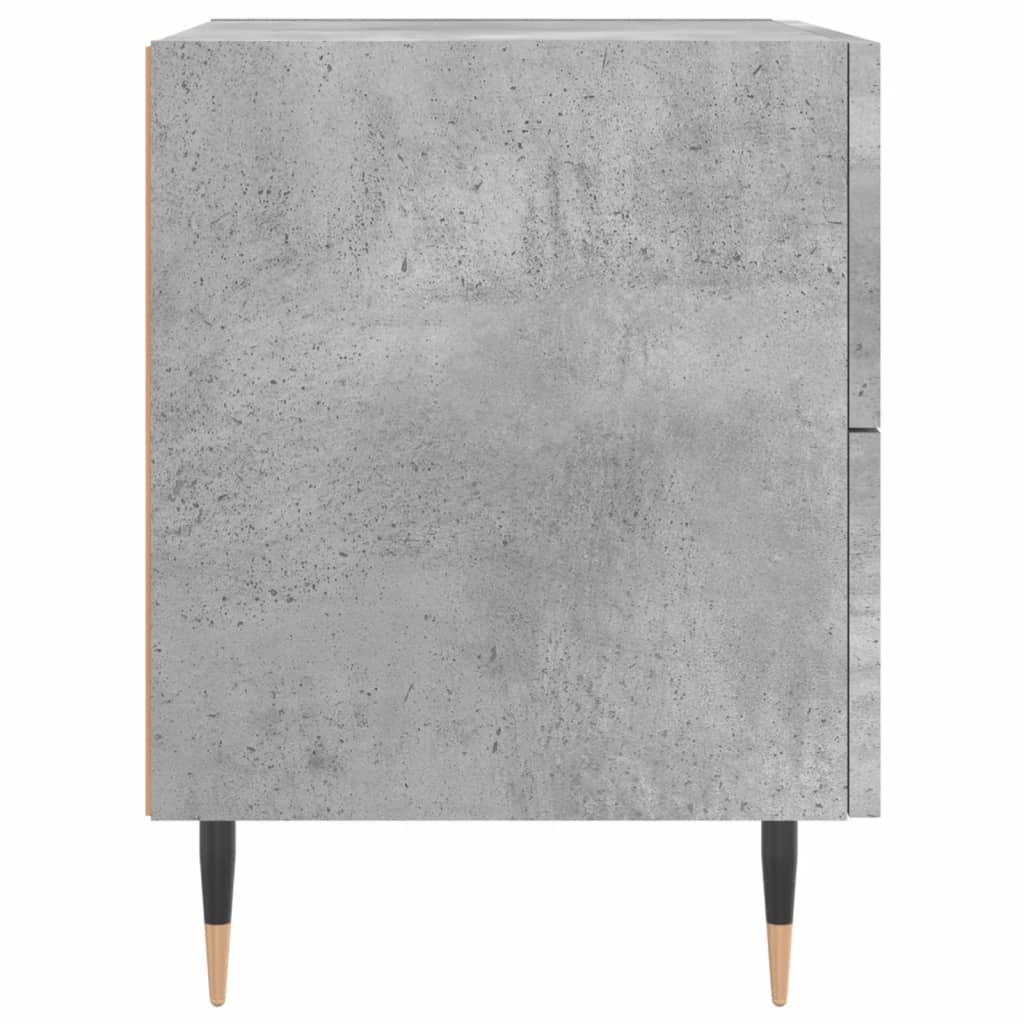 sengebord 40x35x47,5 cm konstrueret træ betongrå