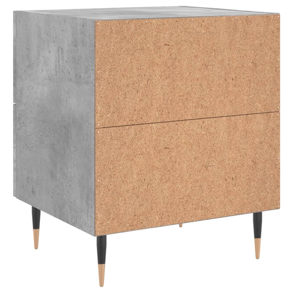 sengebord 40x35x47,5 cm konstrueret træ betongrå