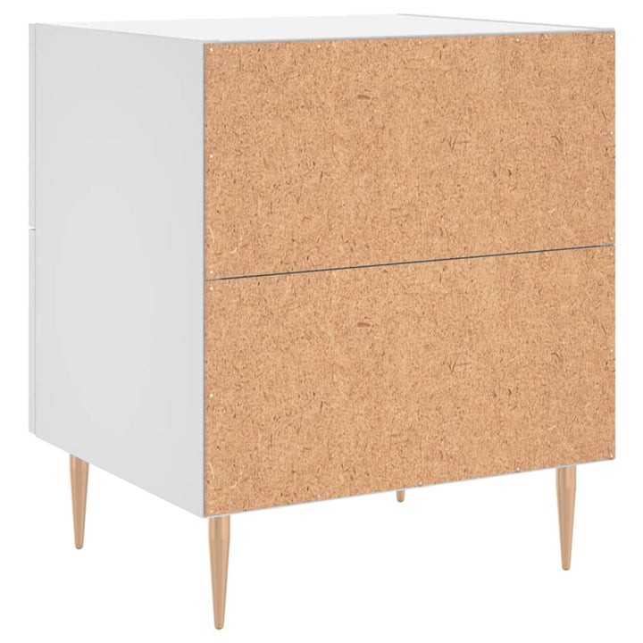 sengebord 40x35x47,5 cm konstrueret træ hvid
