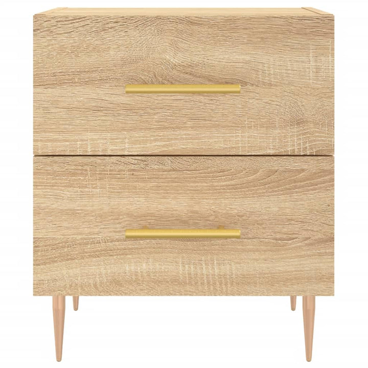 sengebord 40x35x47,5 cm konstrueret træ sonoma-eg