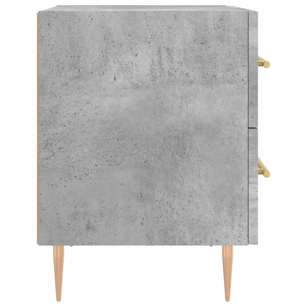 sengebord 40x35x47,5 cm konstrueret træ betongrå