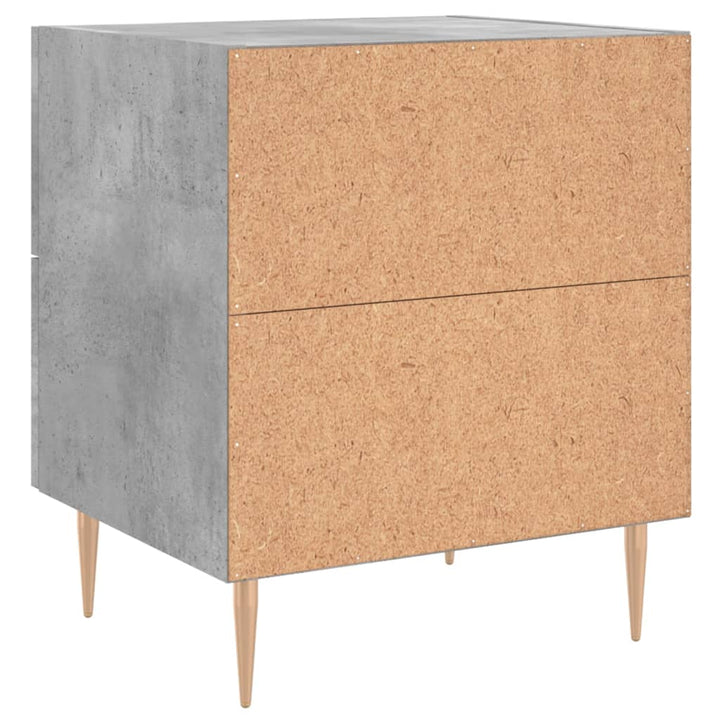 sengebord 40x35x47,5 cm konstrueret træ betongrå