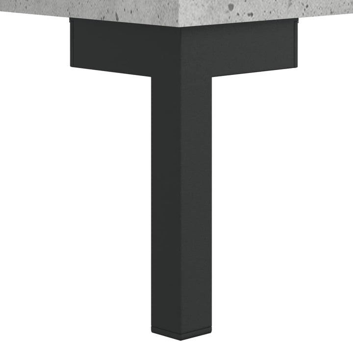 sengebord 40x35x47,5 cm konstrueret træ betongrå