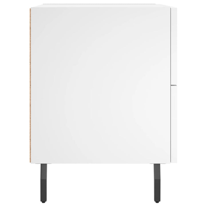 sengebord 40x35x47,5 cm konstrueret træ hvid