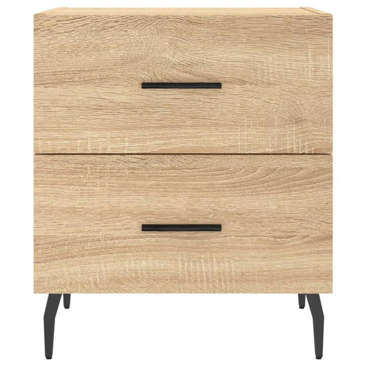 sengebord 40x35x47,5 cm konstrueret træ sonoma-eg