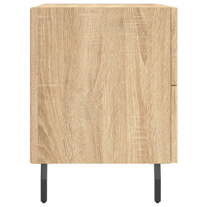 sengebord 40x35x47,5 cm konstrueret træ sonoma-eg