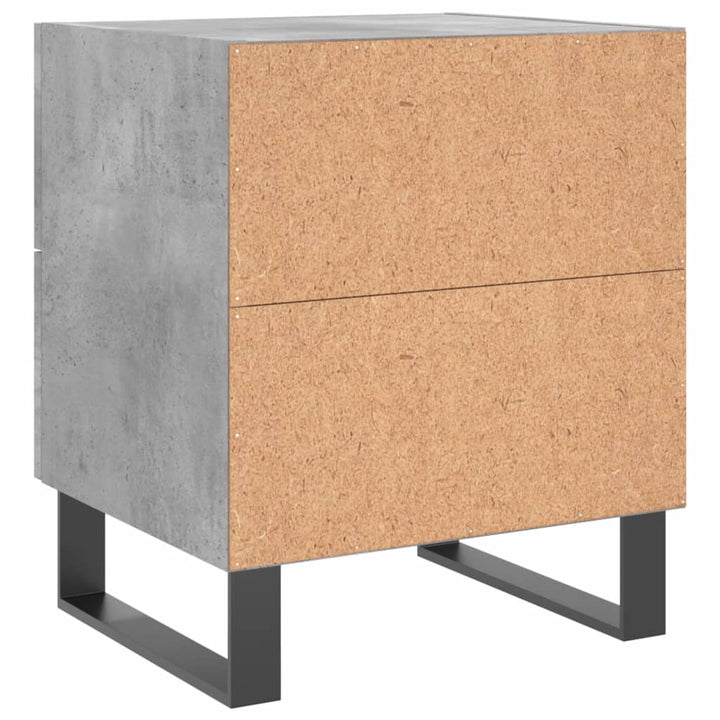 sengebord 40x35x47,5 cm konstrueret træ betongrå