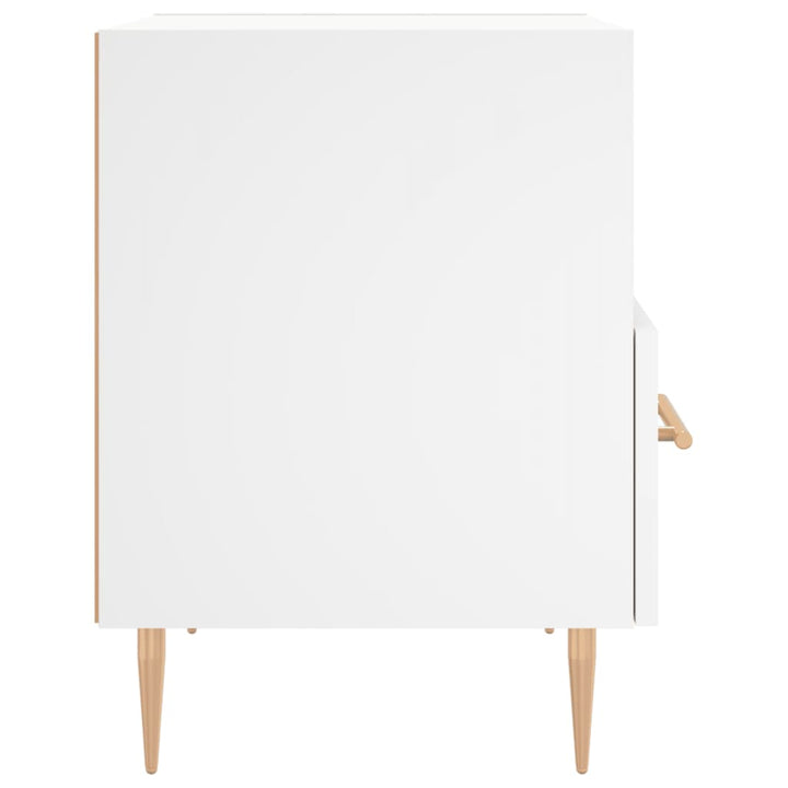 sengeborde 2 stk. 40x35x47,5 cm konstrueret træ hvid