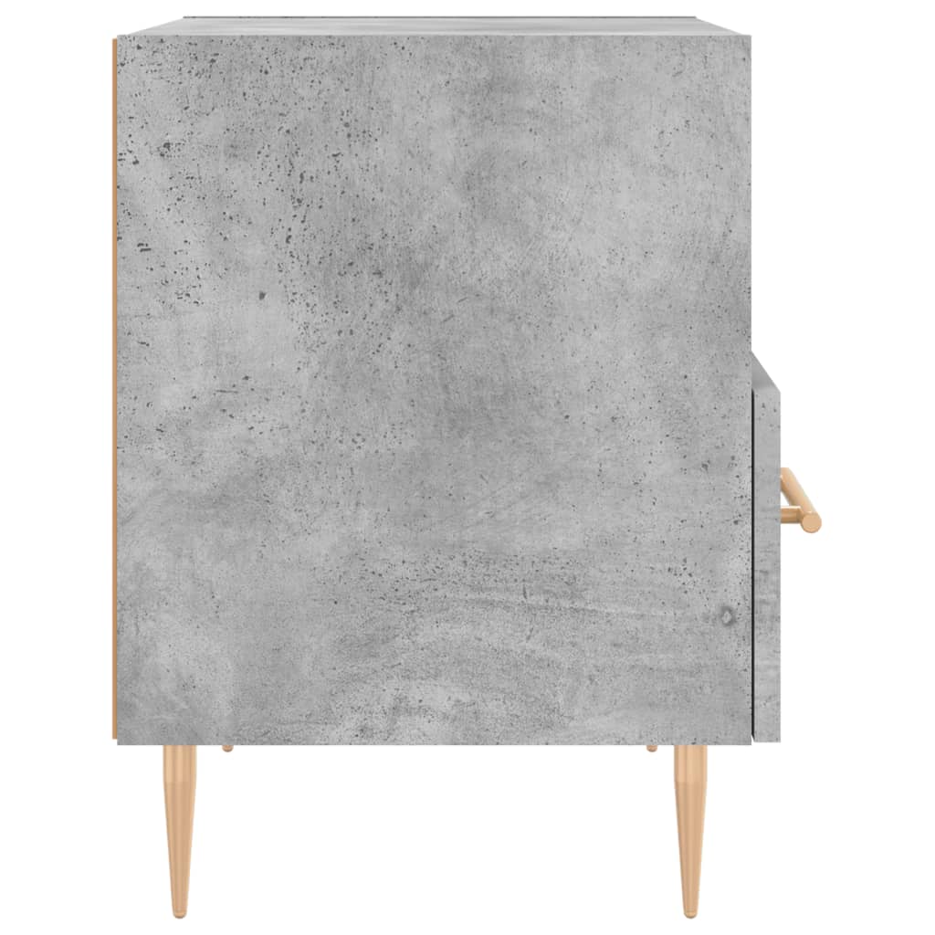 sengeborde 2 stk. 40x35x47,5 cm konstrueret træ betongrå