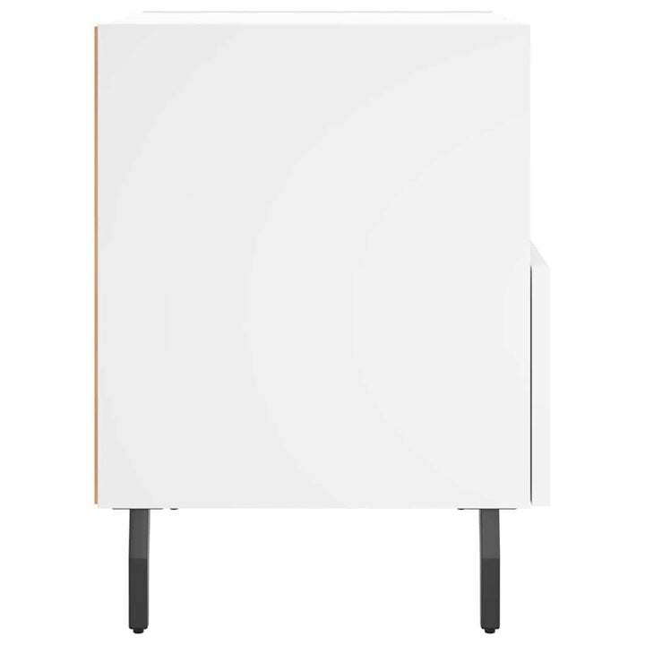 sengeborde 2 stk. 40x35x47,5 cm konstrueret træ hvid