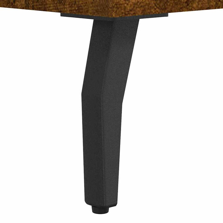 sengeborde 2 stk. 40x35x47,5 cm konstrueret træ røget egetræ